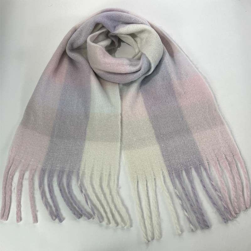 Color Block Striped Scarf for Autumn / Winter