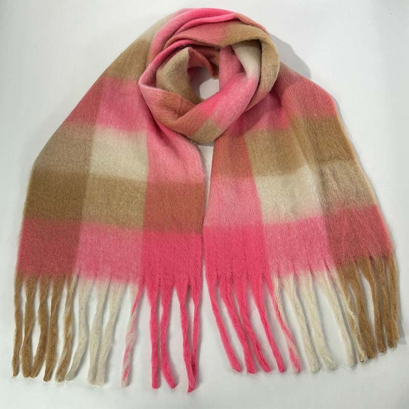 Color Block Striped Scarf for Autumn / Winter