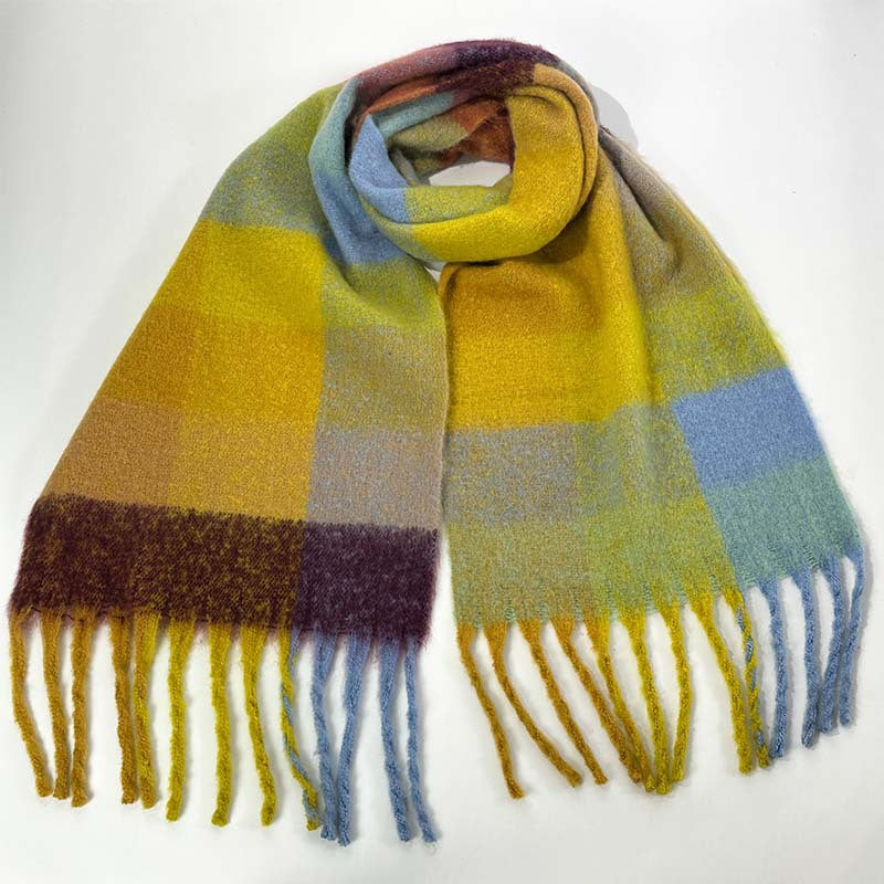 Color Block Striped Scarf for Autumn / Winter