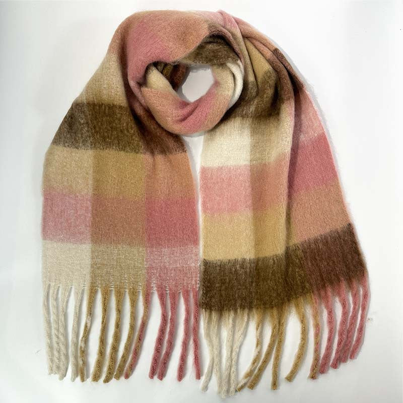 Color Block Striped Scarf for Autumn / Winter