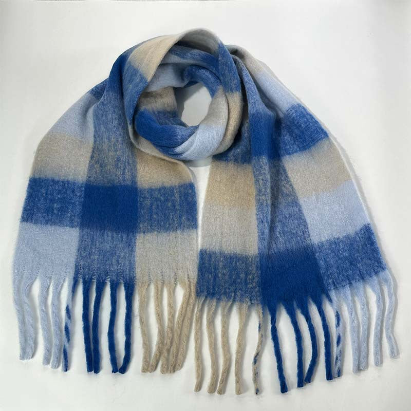 Color Block Striped Scarf for Autumn / Winter