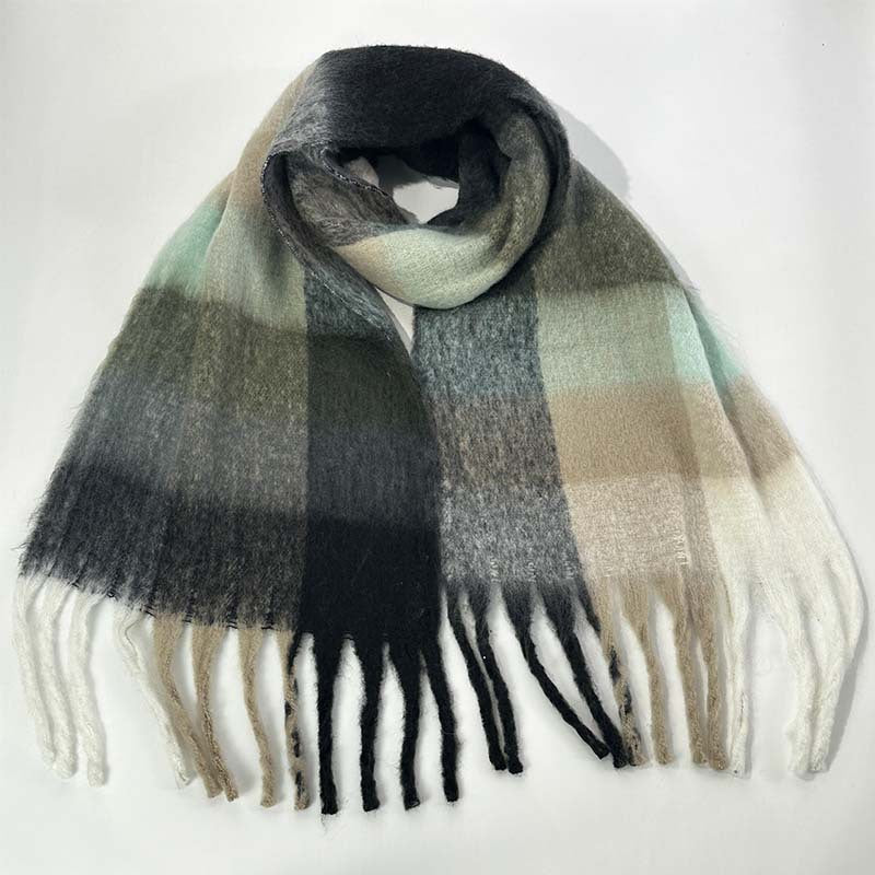 Color Block Striped Scarf for Autumn / Winter