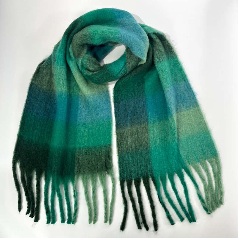 Color Block Striped Scarf for Autumn / Winter