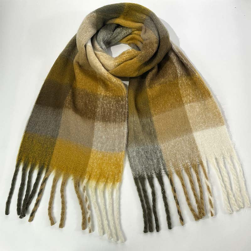 Color Block Striped Scarf for Autumn / Winter