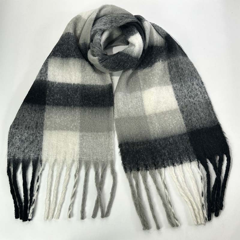 Color Block Striped Scarf for Autumn / Winter