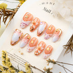 Weihnachts-Lebkuchenmann Süßigkeiten-Sterne zum Aufkleben (Press-on Nails)