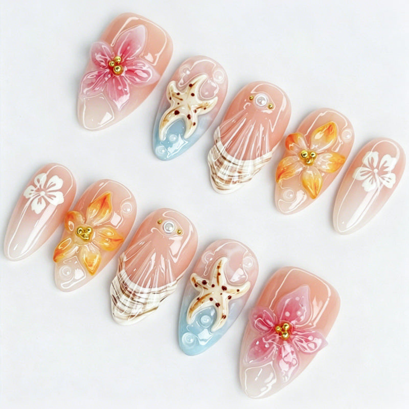 Summer ocean breeze press on nails