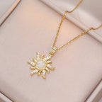Sunflower Vitality Zirconia Necklace
