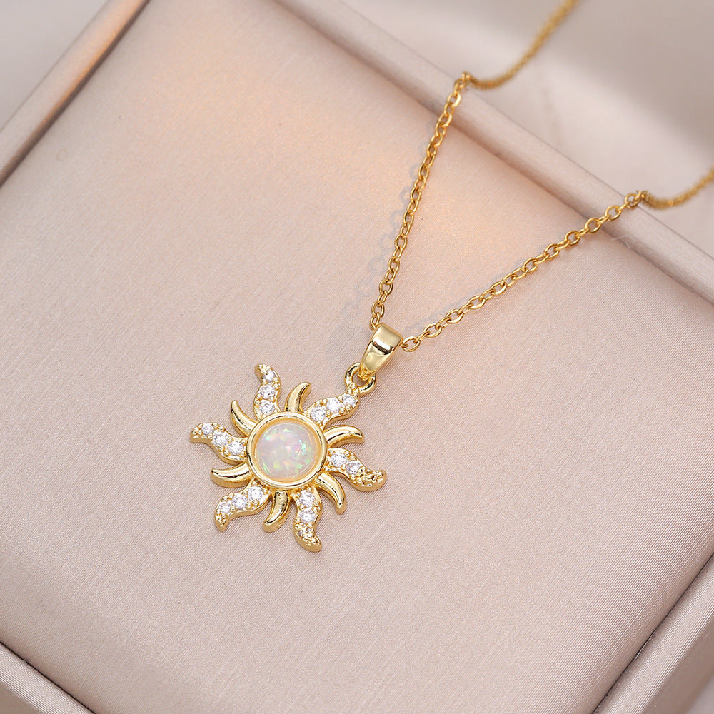 Sunflower Vitality Zirconia Necklace