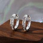 Super sparkling square diamond circle earrings