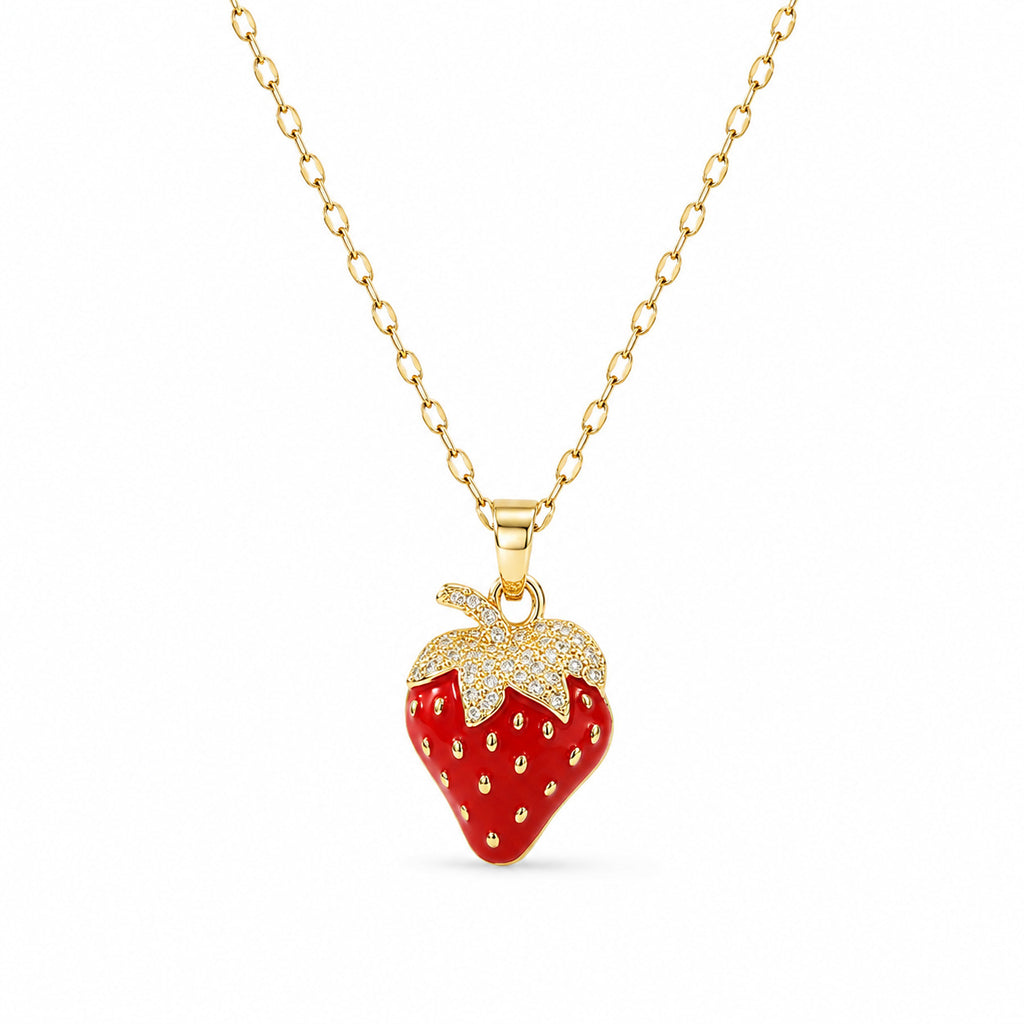 Sweet strawberries Pendant Necklace