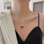 Sweet strawberries Pendant Necklace