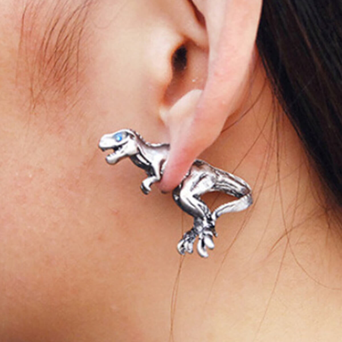 3D REALISTIC T-REX EARRING