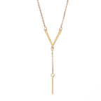 V shape elegant necklace