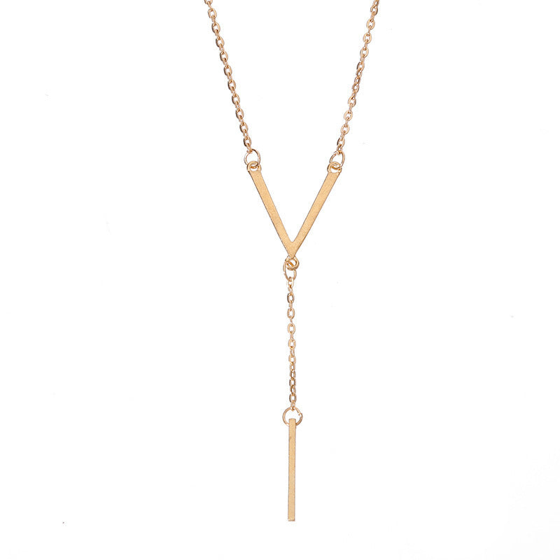 V shape elegant necklace