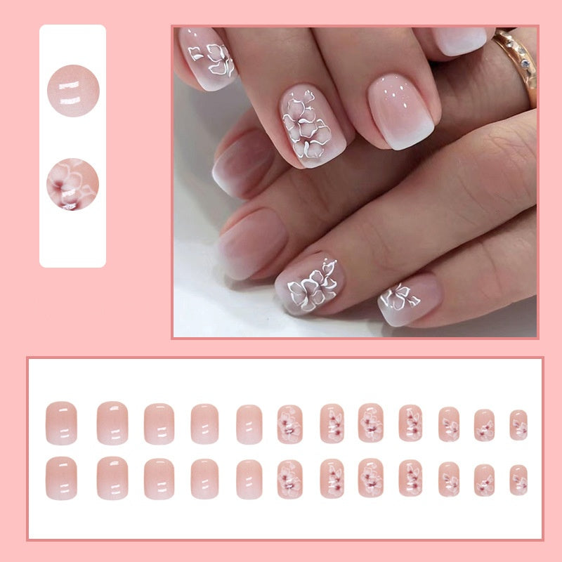 Weihnachts-Lebkuchenmann Süßigkeiten-Sterne zum Aufkleben (Press-on Nails)