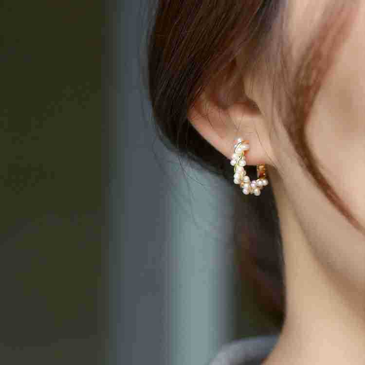 Wreath Fresh Water Pearl Earrings