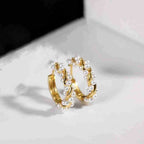 Wreath Fresh Water Pearl Earrings