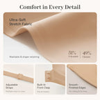 Front-Closure Push-Up Strapless Bra