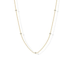 Stellina Station Necklace — 14K Gold-Plated CZ Choker