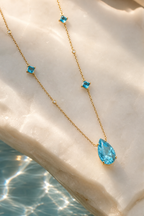 Ocean Wave Pendant Necklace