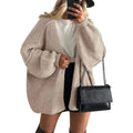 Lightweight Open-Front Knit Oversized Cardigan
