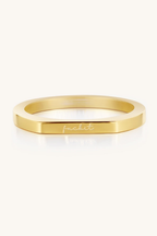 Memory Engraved Reminder Ring in Gold or Silver