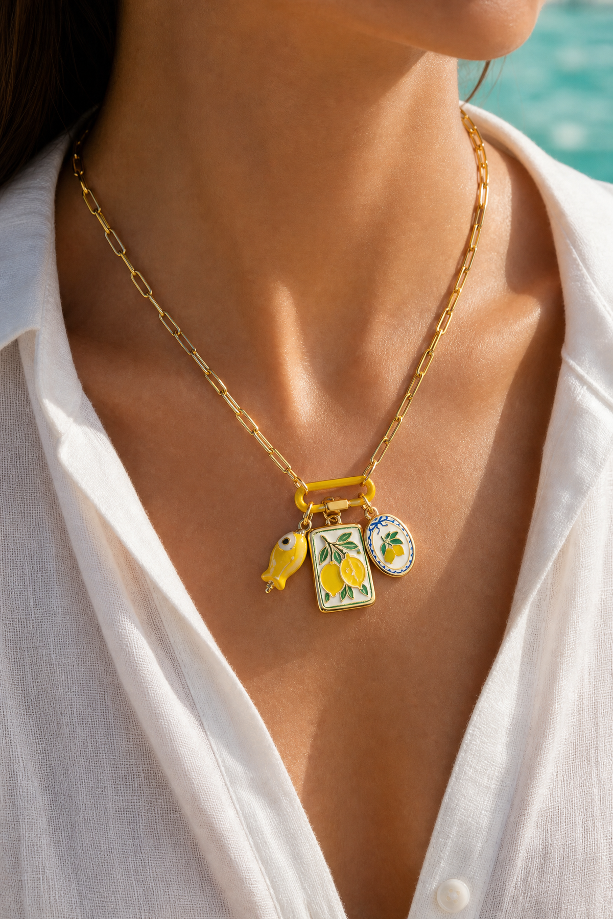 Limone Charm Necklace