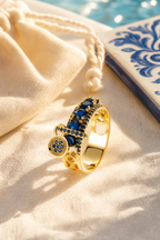 Night Ocean Blue Ring