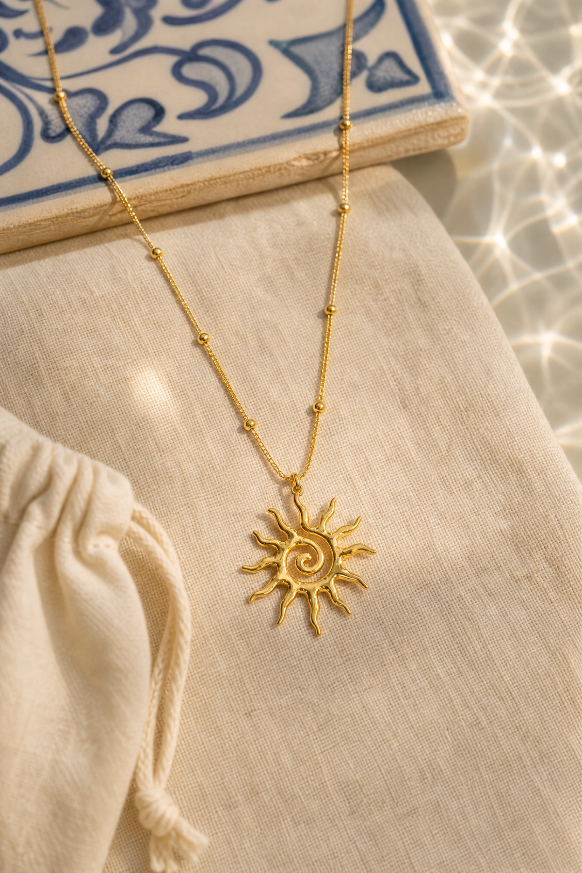 Ravello Sun Pendant Necklace