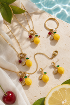 Lemon Set - Necklace, Earrings, Bracelet, Ring