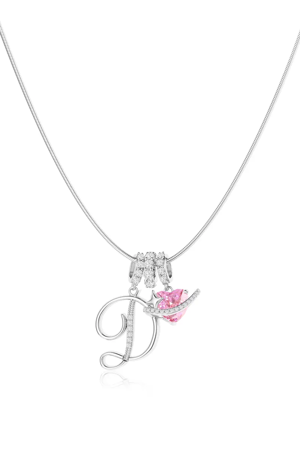 Cifra Initial Sterling Silver Letter Pendant Necklace