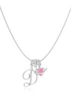 Cifra Initial Sterling Silver Letter Pendant Necklace