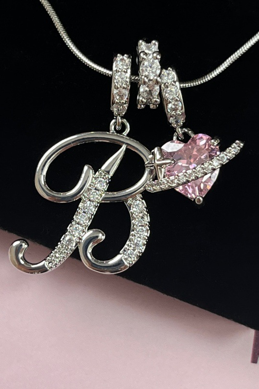 Cifra Initial Sterling Silver Letter Pendant Necklace