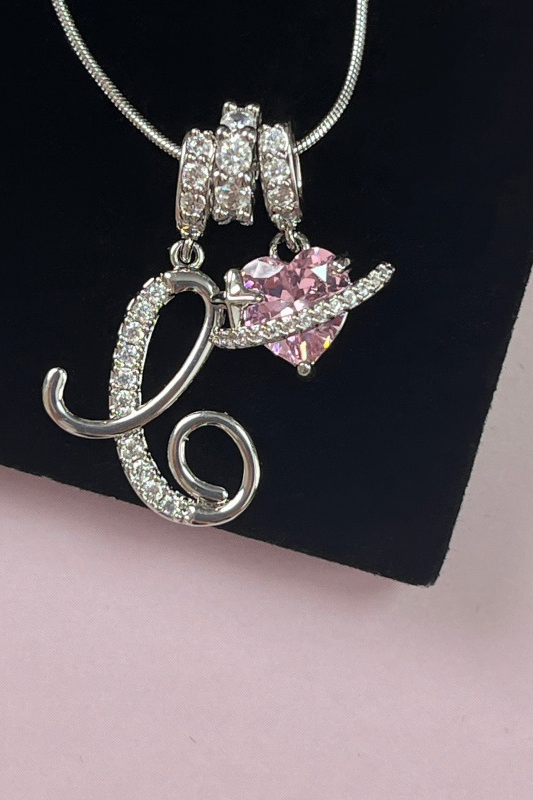 Cifra Initial Sterling Silver Letter Pendant Necklace