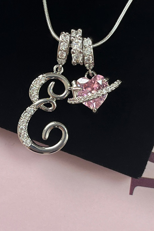 Cifra Initial Sterling Silver Letter Pendant Necklace