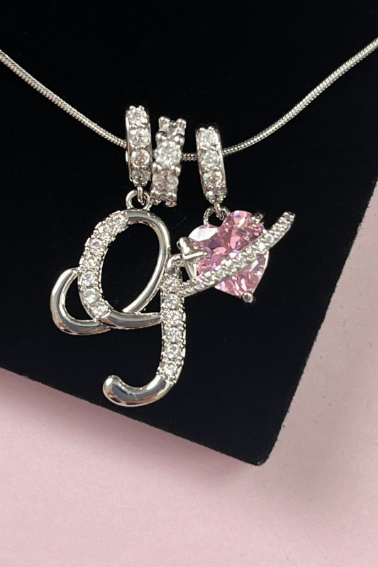 Cifra Initial Sterling Silver Letter Pendant Necklace