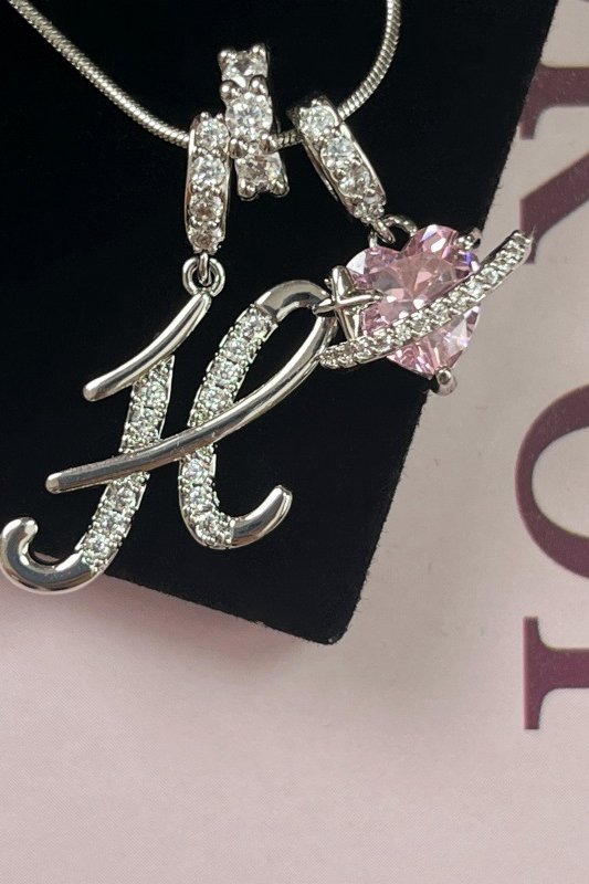 Cifra Initial Sterling Silver Letter Pendant Necklace