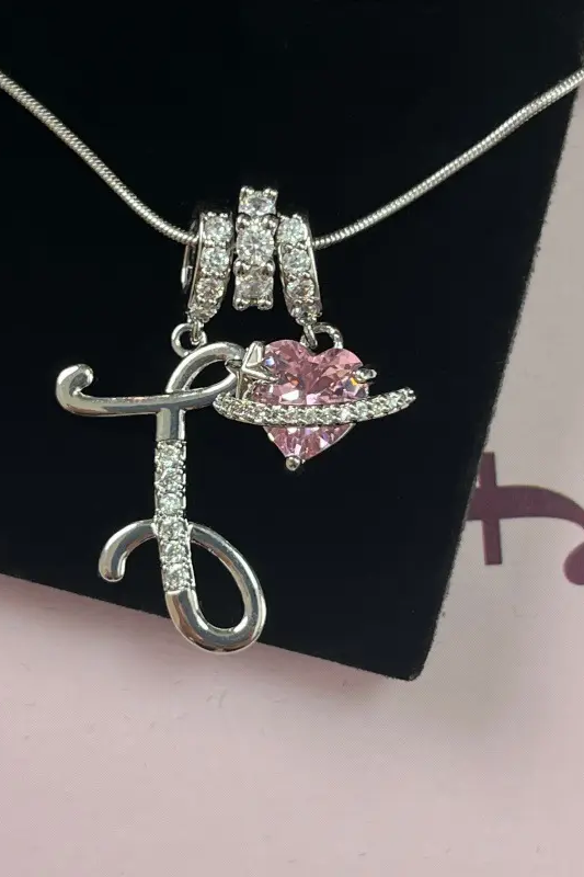 Cifra Initial Sterling Silver Letter Pendant Necklace
