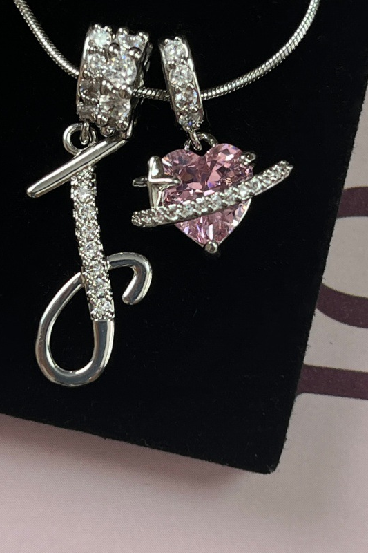 Cifra Initial Sterling Silver Letter Pendant Necklace