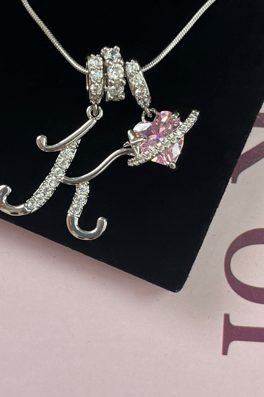 Cifra Initial Sterling Silver Letter Pendant Necklace