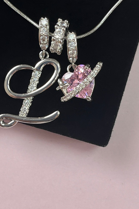 Cifra Initial Sterling Silver Letter Pendant Necklace