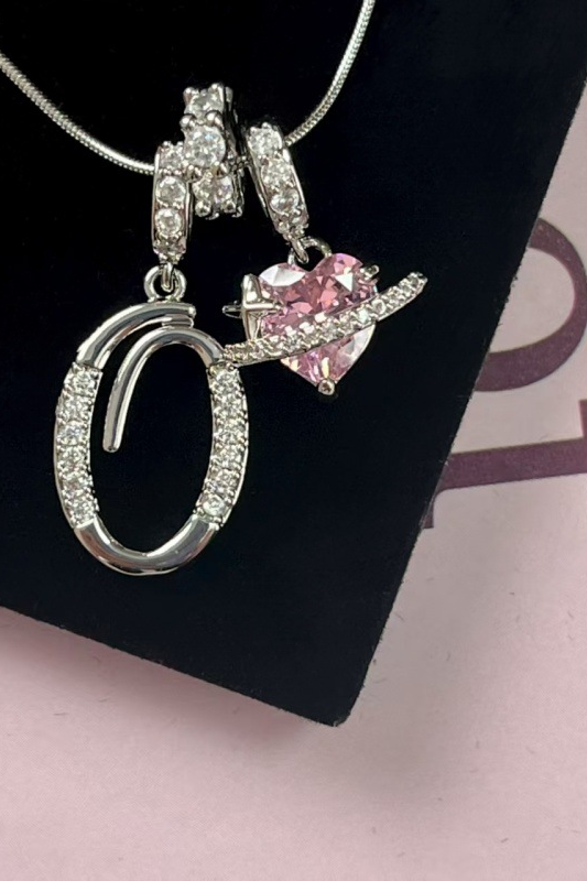 Cifra Initial Sterling Silver Letter Pendant Necklace