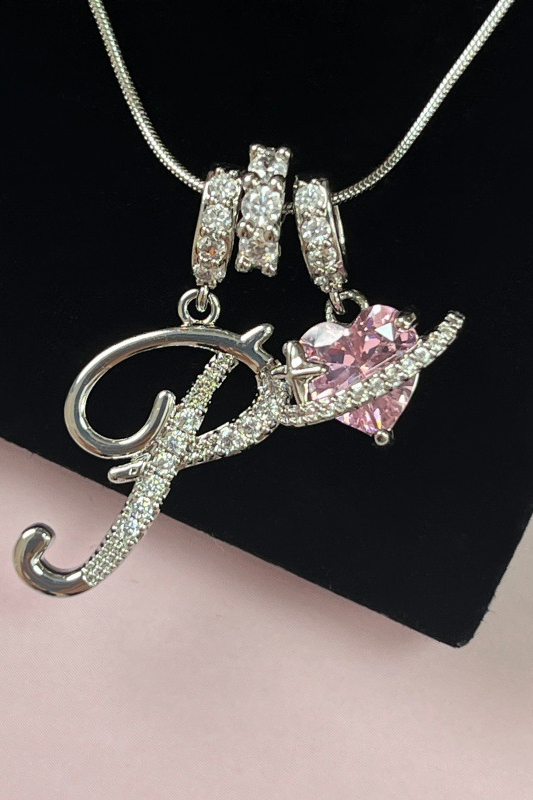 Cifra Initial Sterling Silver Letter Pendant Necklace