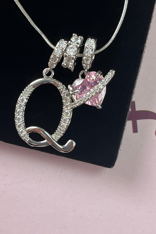Cifra Initial Sterling Silver Letter Pendant Necklace
