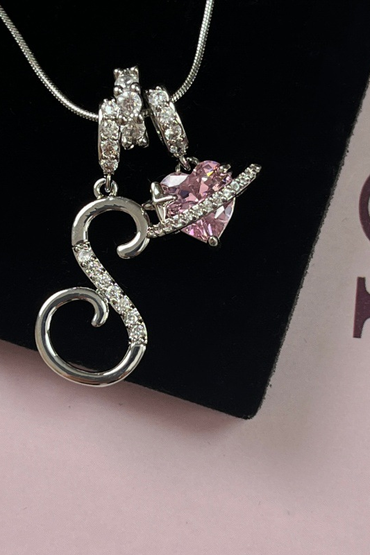 Cifra Initial Sterling Silver Letter Pendant Necklace
