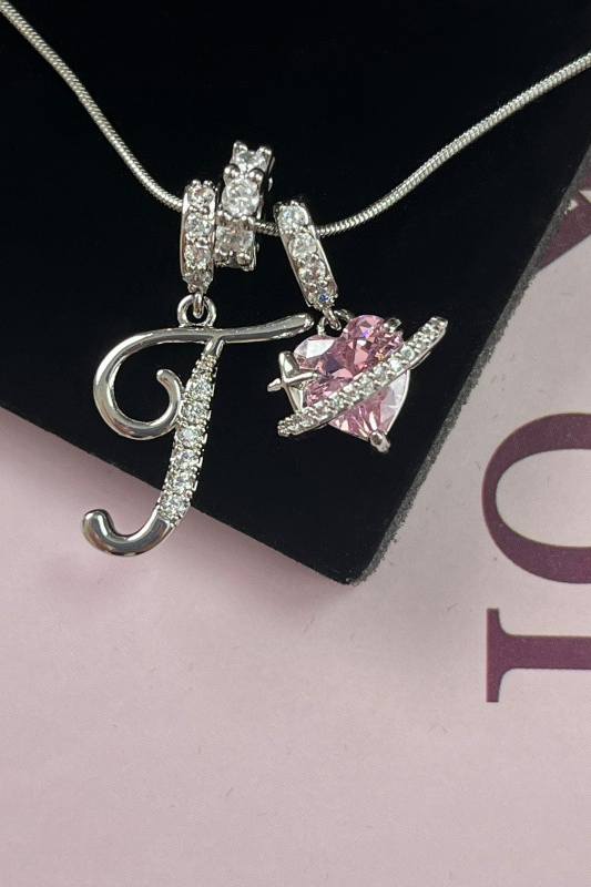 Cifra Initial Sterling Silver Letter Pendant Necklace