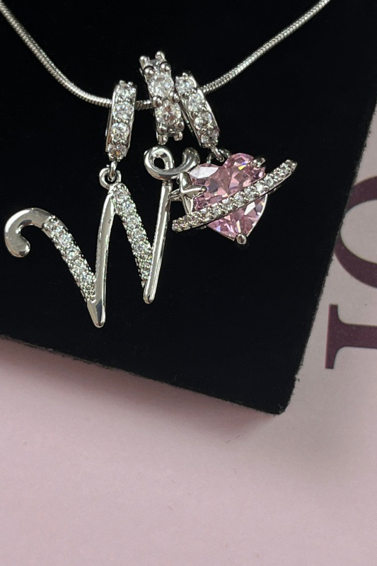 Cifra Initial Sterling Silver Letter Pendant Necklace