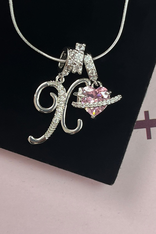 Cifra Initial Sterling Silver Letter Pendant Necklace