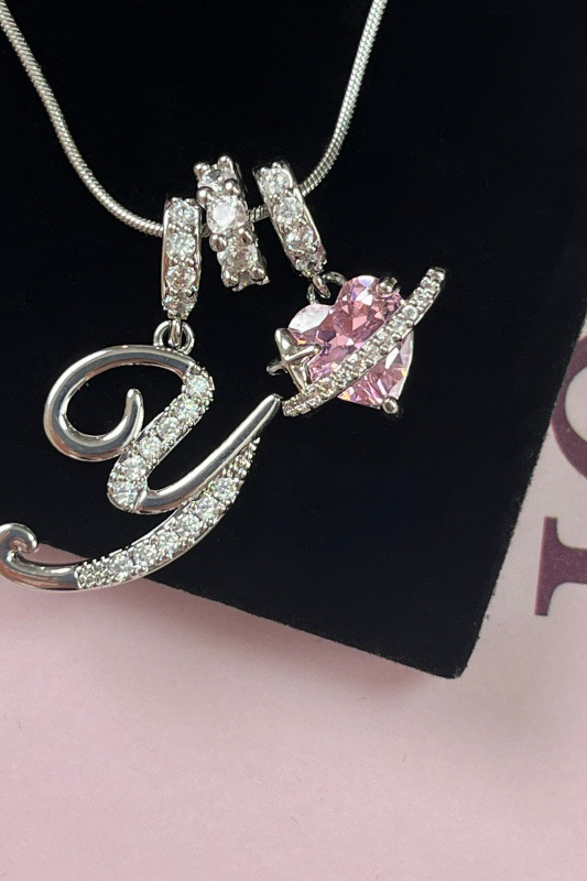 Cifra Initial Sterling Silver Letter Pendant Necklace
